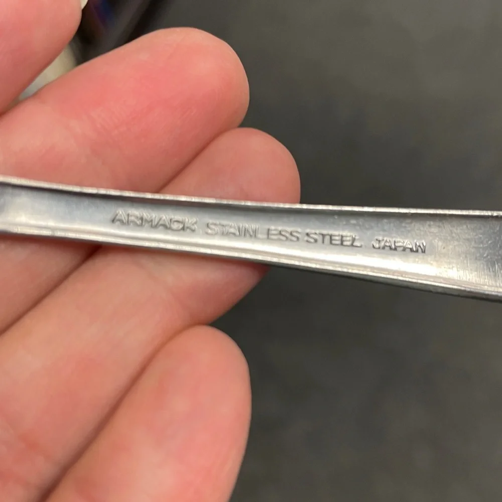 Vintage Armack Stainless steel flatware lot Japan MCM - Picture 3 of 3